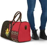 Zapatista Territories Travel Bag Mexico with Corn Graphic and Indigenous Pattern Semillas de Libertad - Wonder Print Shop