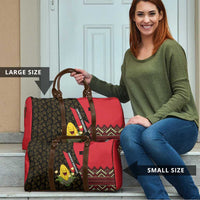 Zapatista Territories Travel Bag Mexico with Corn Graphic and Indigenous Pattern Semillas de Libertad - Wonder Print Shop