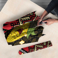 Zapatista Territories Umbrella Mexico with Corn Graphic and Indigenous Pattern Semillas de Libertad - Wonder Print Shop
