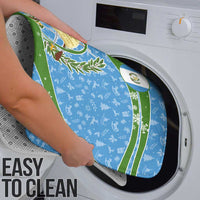 Guatemala Christmas Bathroom Set with Blue Green Christmas Quetzal Bird Gift and Coat of Arms - Wonder Print Shop