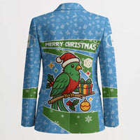 Guatemala Christmas Blazer with Blue Green Christmas Quetzal Bird Gift and Coat of Arms - Wonder Print Shop