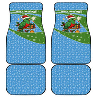 Guatemala Christmas Car Mats with Blue Green Christmas Quetzal Bird Gift and Coat of Arms - Wonder Print Shop
