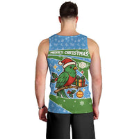 Guatemala Christmas Men Tank Top with Blue Green Christmas Quetzal Bird Gift and Coat of Arms - Wonder Print Shop