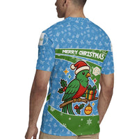 Guatemala Christmas Rugby Jersey with Blue Green Christmas Quetzal Bird Gift and Coat of Arms - Wonder Print Shop