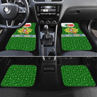 Portugal Christmas Car Mats with Green Red Santa Ship Tree and Coat of Arms - Wonder Print Shop