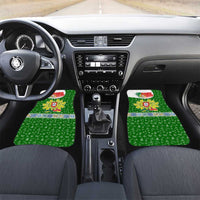 Portugal Christmas Car Mats with Green Red Santa Ship Tree and Coat of Arms - Wonder Print Shop