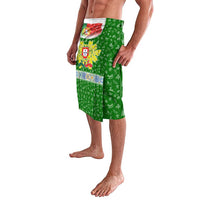 Portugal Christmas Lavalava with Green Red Santa Ship Tree and Coat of Arms - Wonder Print Shop