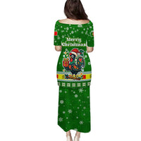 Portugal Christmas Puletasi with Green Galo de Barcelos Rooster Santa Hat and Gift - Wonder Print Shop