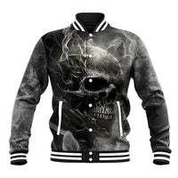 Hello Darkness My Old Friend Skull Baseball Jacket - Wonder Print Shop