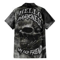 Hello Darkness My Old Friend Skull Family Matching Mermaid Dress and Hawaiian Shirt - Wonder Print Shop
