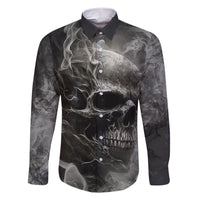 Hello Darkness My Old Friend Skull Family Matching Short Sleeve Bodycon Dress and Hawaiian Shirt - Wonder Print Shop