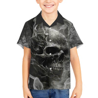 Hello Darkness My Old Friend Skull Family Matching Tank Maxi Dress and Hawaiian Shirt - Wonder Print Shop