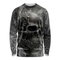 Hello Darkness My Old Friend Skull Long Sleeve Shirt - Wonder Print Shop