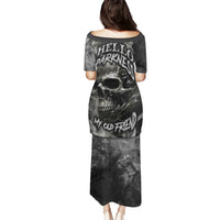 Hello Darkness My Old Friend Skull Puletasi - Wonder Print Shop