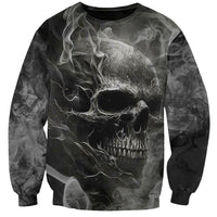 Hello Darkness My Old Friend Skull Sweatshirt - Wonder Print Shop