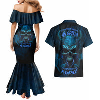 If You Treat Me Like And Option I'll Leave You Like A Choice Couples Matching Mermaid Dress and Hawaiian Shirt - Wonder Print Shop