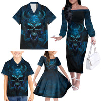 If You Treat Me Like And Option I'll Leave You Like A Choice Family Matching Off Shoulder Long Sleeve Dress and Hawaiian Shirt - Wonder Print Shop