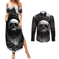If I Stand Alone I Know I'm With Someone I Can Trust Skull Couples Matching Summer Maxi Dress and Long Sleeve Button Shirts - Wonder Print Shop