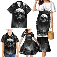 If I Stand Alone I Know I'm With Someone I Can Trust Skull Family Matching Mermaid Dress and Hawaiian Shirt - Wonder Print Shop