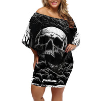 If I Stand Alone I Know I'm With Someone I Can Trust Skull Family Matching Off Shoulder Short Dress and Hawaiian Shirt - Wonder Print Shop