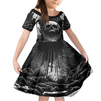 If I Stand Alone I Know I'm With Someone I Can Trust Skull Family Matching Short Sleeve Bodycon Dress and Hawaiian Shirt - Wonder Print Shop