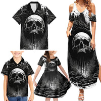 If I Stand Alone I Know I'm With Someone I Can Trust Skull Family Matching Summer Maxi Dress and Hawaiian Shirt - Wonder Print Shop