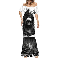 If I Stand Alone I Know I'm With Someone I Can Trust Skull Mermaid Dress - Wonder Print Shop