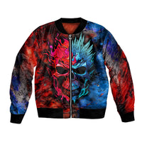 Be Careful Skull Bomber Jacket - Wonder Print Shop