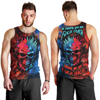 Be Careful Skull Men Tank Top - Wonder Print Shop