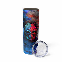 Be Careful Skull Skinny Tumbler - Wonder Print Shop