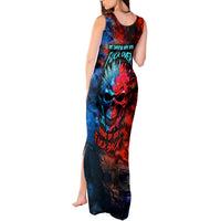 Be Careful Skull Tank Maxi Dress - Wonder Print Shop