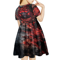 I Can Fix Stupid But It's Gonna Hurt Skull Kid Short Sleeve Dress - Wonder Print Shop