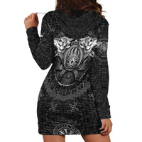 Viking Hoodie Dress Norse Wolf and Bearclaw Fusion - Wonder Print Shop