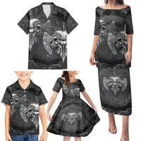 Until Valhalla Viking Skull Family Matching Puletasi Dress and Hawaiian Shirt - Wonder Print Shop