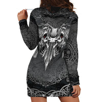 Until Valhalla Viking Skull Hoodie Dress - Wonder Print Shop