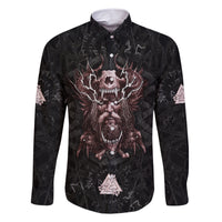 Viking Odin Family Matching Short Sleeve Bodycon Dress and Hawaiian Shirt Viking Allfather's Radiance - Wonder Print Shop