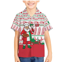 Italy Christmas Family Matching Mermaid Dress and Hawaiian Shirt with Pizza Chef Santa Leaning Tower Colosseum and Red Green Holiday Pattern Design - Wonder Print Shop