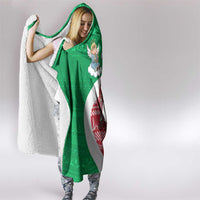 Italy Christmas Hooded Blanket with Pizza Chef Santa Leaning Tower Colosseum and Red Green Holiday Pattern Design - Wonder Print Shop