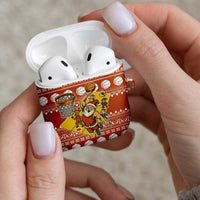 Basketball Santa Claus Christmas AirPods Case Xmas Holiday Patterns - Wonder Print Shop