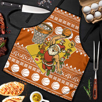 Basketball Santa Claus Christmas Apron Xmas Holiday Patterns - Wonder Print Shop