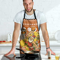 Basketball Santa Claus Christmas Apron Xmas Holiday Patterns - Wonder Print Shop