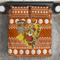 Basketball Santa Claus Christmas Bedding Set Xmas Holiday Patterns - Wonder Print Shop