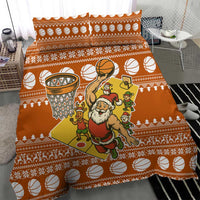 Basketball Santa Claus Christmas Bedding Set Xmas Holiday Patterns - Wonder Print Shop