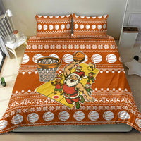 Basketball Santa Claus Christmas Bedding Set Xmas Holiday Patterns - Wonder Print Shop
