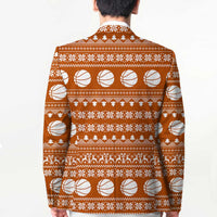 Basketball Santa Claus Christmas Blazer Xmas Holiday Patterns - Wonder Print Shop