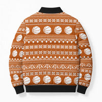 Basketball Santa Claus Christmas Bomber Puffer Jacket Xmas Holiday Patterns - Wonder Print Shop