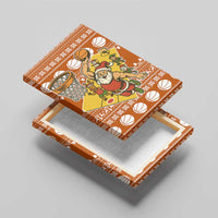 Basketball Santa Claus Christmas Canvas Wall Art Xmas Holiday Patterns - Wonder Print Shop