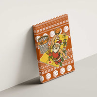 Basketball Santa Claus Christmas Canvas Wall Art Xmas Holiday Patterns - Wonder Print Shop