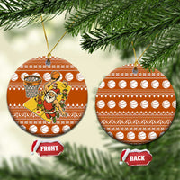 Basketball Santa Claus Christmas Ceramic Ornament Xmas Holiday Patterns - Wonder Print Shop