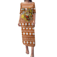 Basketball Santa Claus Christmas Family Matching Puletasi and Hawaiian Shirt Xmas Holiday Patterns - Wonder Print Shop